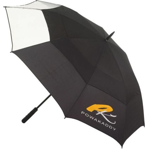 PowaKaddy Clearview Gustbuster Golf Umbrella Black/Clear