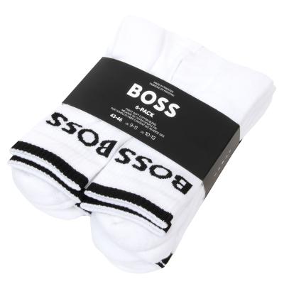 BOSS Signature Stripe Cotton Socks (6 Pack)