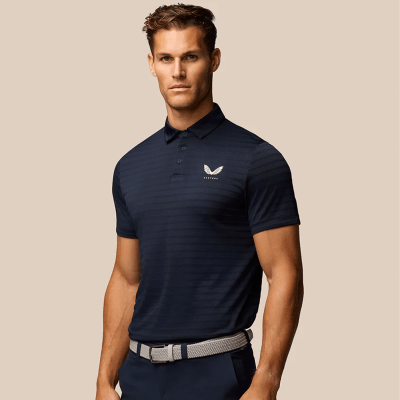 Castore Pinnacle Pique Stripe Polo Shirt