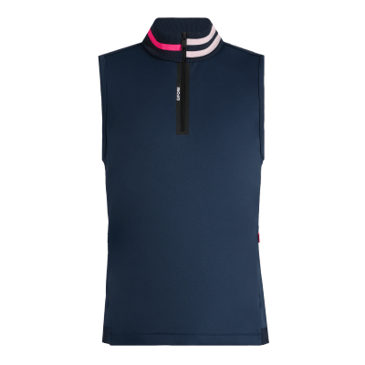 G/FORE Double Knit Pique Zip Neck Vest