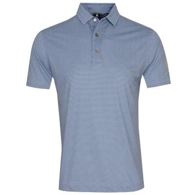 FootJoy Octagon Print Lisle Golf Polo Shirt