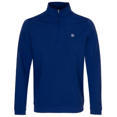 Peter Millar Perth Cross-Hatch Performance Zip Neck Sweater