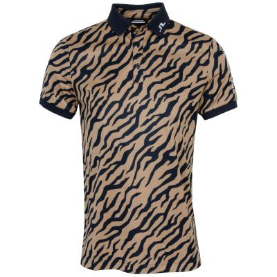 J Lindeberg Tour Tech Print Golf Polo Shirt