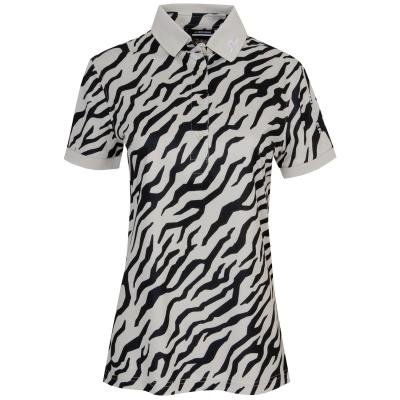 J Lindeberg Tour Tech Print Ladies Golf Polo Shirt