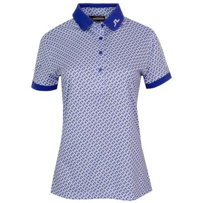 J Lindeberg Tour Tech Print Ladies Golf Polo Shirt