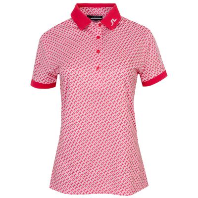 J Lindeberg Tour Tech Print Ladies Golf Polo Shirt