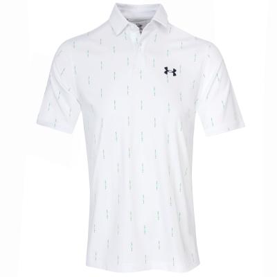 Under Armour Tee To Green Printed Polo Shirt