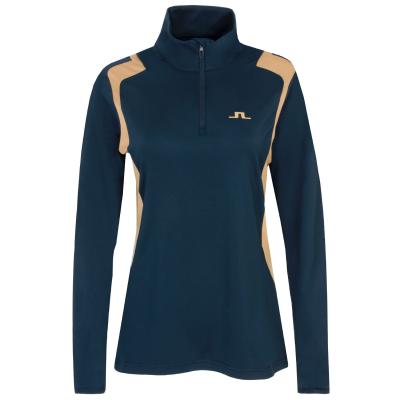 J Lindeberg Mae Zip Neck Ladies Sweater