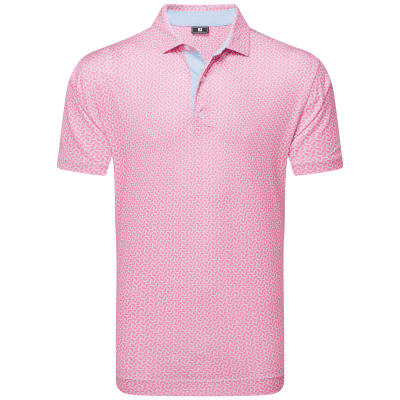 FootJoy Citrus Print Lisle Golf Polo Shirt