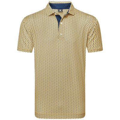 FootJoy Citrus Print Lisle Golf Polo Shirt