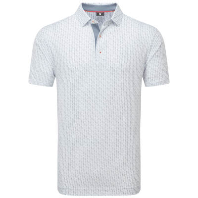 FootJoy Figure Print Lisle Golf Polo Shirt
