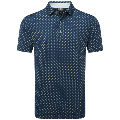 FootJoy Flower Bud Foulard Lisle Golf Polo Shirt