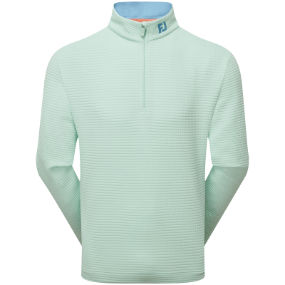 FootJoy Quilt Texture Chill-Out Zip Neck Golf Sweater