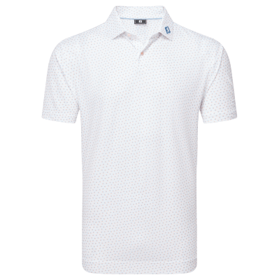 FootJoy Bounce Print Pique Golf Polo Shirt