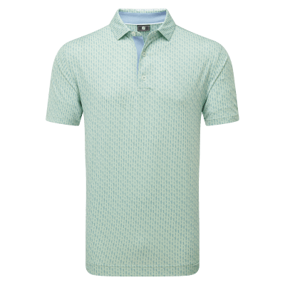 FootJoy Figure Print Lisle Golf Polo Shirt
