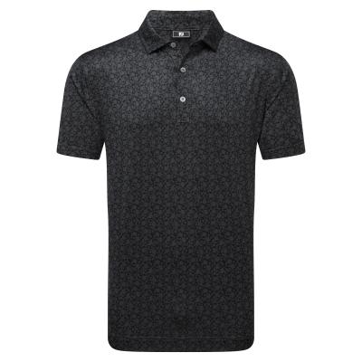 FootJoy Painted Floral Lisle Golf Polo Shirt