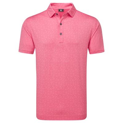 FootJoy Painted Floral Lisle Golf Polo Shirt