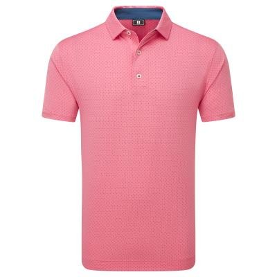 FootJoy Stretch Lisle Dot Print Golf Polo Shirt