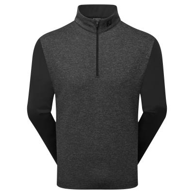 FootJoy Tonal Heather Chill-Out Zip Neck Golf Sweater