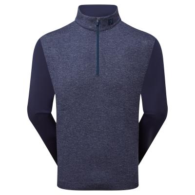 FootJoy Tonal Heather Chill-Out Zip Neck Golf Sweater