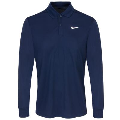 Nike Dri-FIT Victory Solid Long Sleeve Golf Polo Shirt