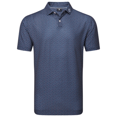 FootJoy Bounce Print Pique Golf Polo Shirt