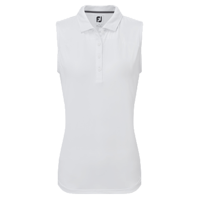 FootJoy Mesh Back Sleeveless Lisle Ladies Golf Polo Shirt