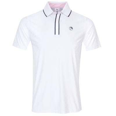 PUMA x Arnold Palmer Tipped Jacquard Golf Polo Shirt