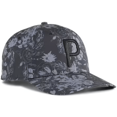 Puma Roses Tech Adjustable Golf Cap - Black Puma Roses Tech Adjustable Golf Cap - Black