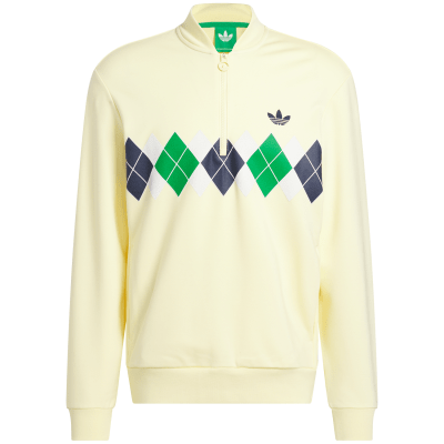 adidas Golf Originals S Print Zip Neck Sweater