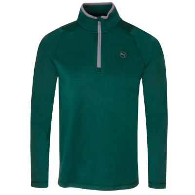PUMA Waffle Fleece Zip Neck Golf Sweater