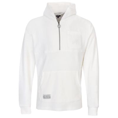 Malbon Castello French Terry Zip Neck Hoodie