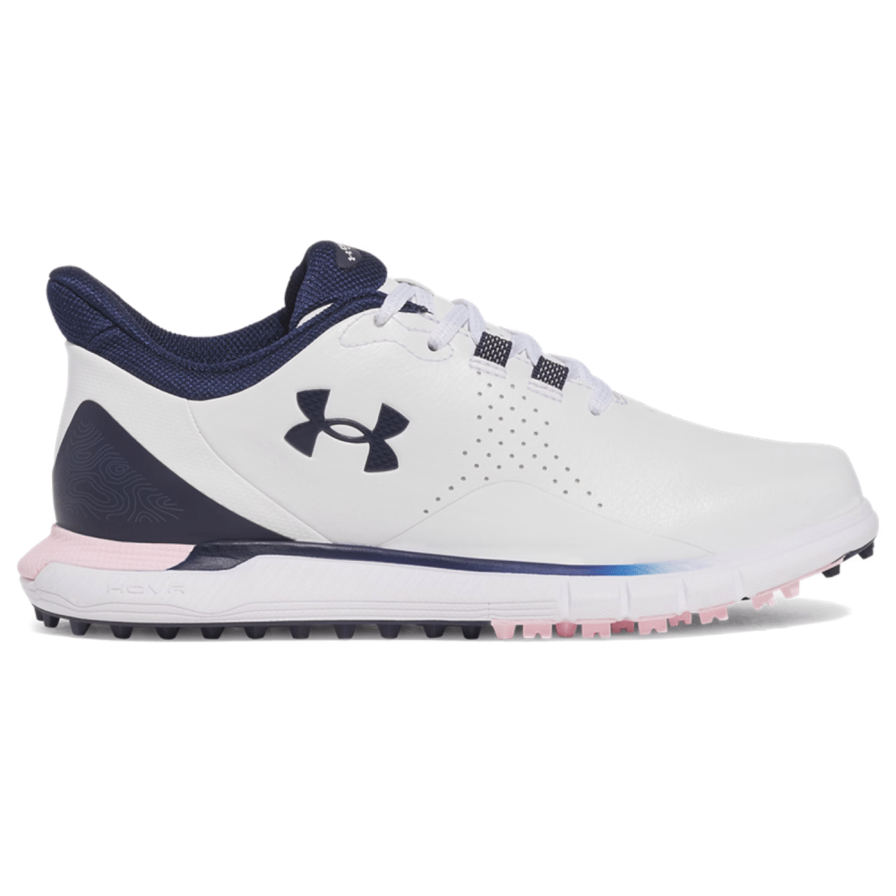 Under Armour Drive Fade SL Ladies Golf Shoes - White/Pink/Navy Under Armour Drive Fade SL Ladies Golf Shoes - White/Pink/Navy