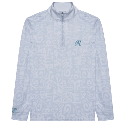 Malbon Capo Performance Zip Neck Sweater