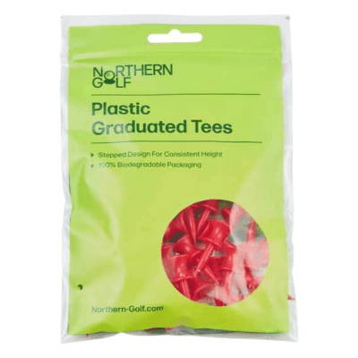 Northern Golf Bamboo Graduated Golf Tees Red