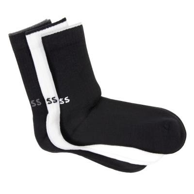 BOSS 3 Pack QS Rib Logo Bamboo Socks