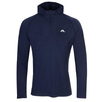 J Lindeberg Mario Zip Neck Hoodie
