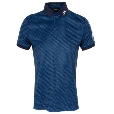J Lindeberg Tour Tech Print Golf Polo Shirt