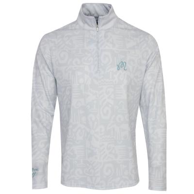 Malbon Capo Performance Zip Neck Sweater