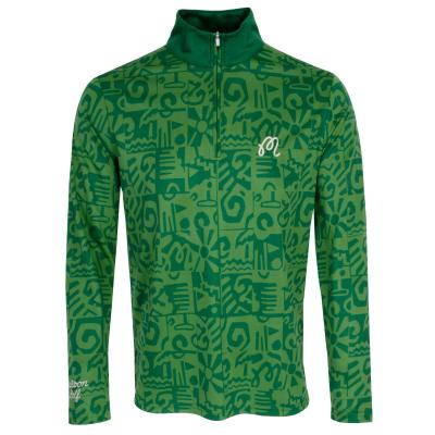 Malbon Capo Performance Zip Neck Sweater