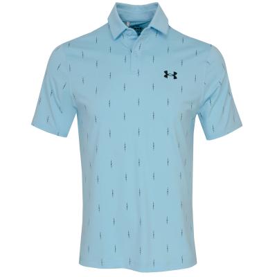 Under Armour Tee To Green Printed Polo Shirt