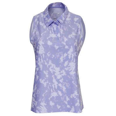 Nike Dri-FIT Victory Print Ladies Sleeveless Golf Polo Shirt