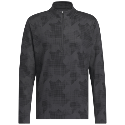 adidas Go-To Print Zip Neck Golf Sweater