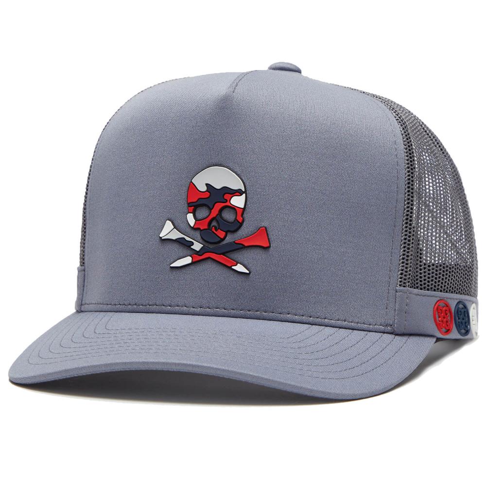 G/FORE Camo Skull & T'S Interlock Knit Tall Trucker Cap Monument
