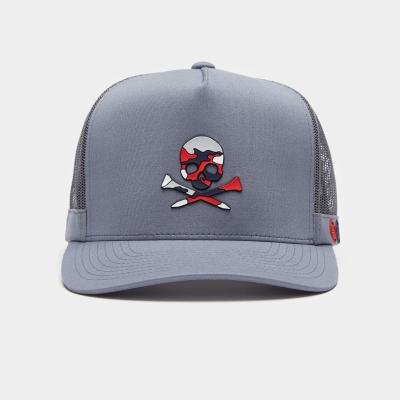 G/FORE Camo Skull & T'S Interlock Knit Tall Trucker Cap Monument