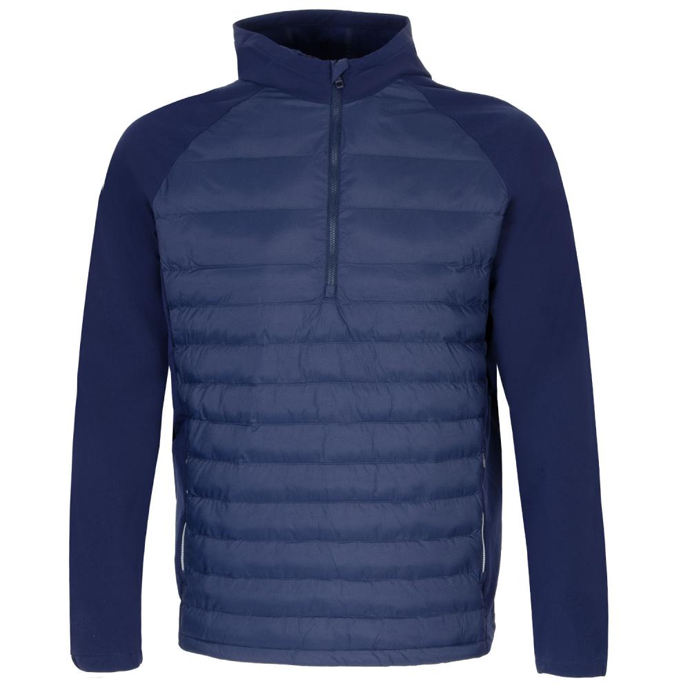 Peter Millar All Course Half Zip Hooded Jacket Navy