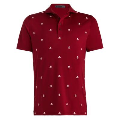 G/FORE Embroidered Tech Jersey Golf Polo Shirt
