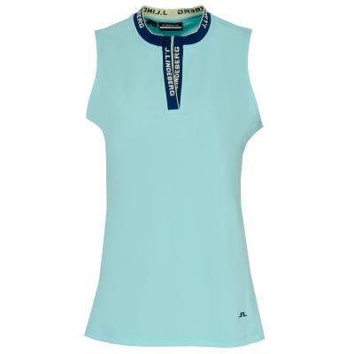 J Lindeberg Leya Sleeveless Ladies Golf Polo Shirt