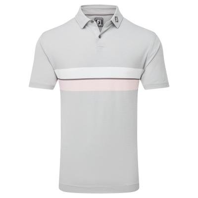 FootJoy Double Chest Band Pique Golf Polo Shirt