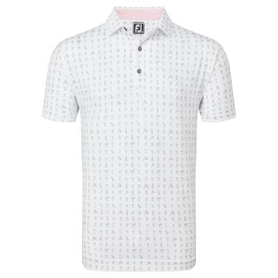 FootJoy The 19th Hole Self Collar Golf Polo Shirt